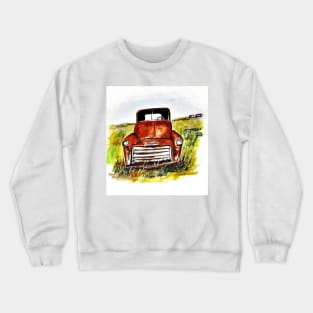 Rusted Farm Truck Crewneck Sweatshirt